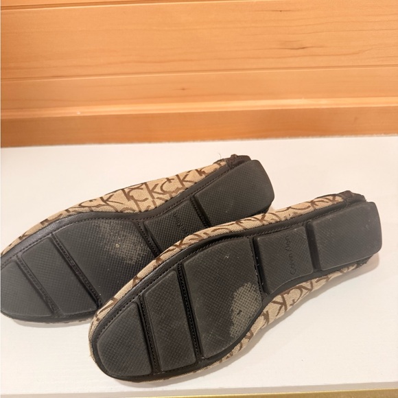 Calvin Klein Brown Monogram Loafers - Picture 4 of 5